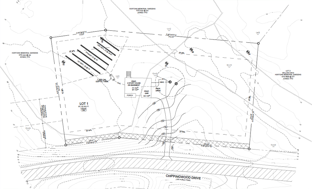 Willow Oaks Homesite 1 Map