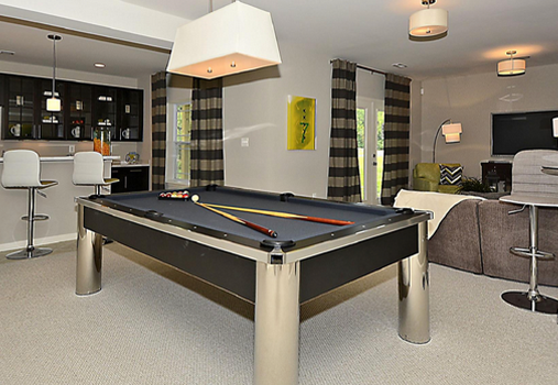 Rec Room with Pool Table